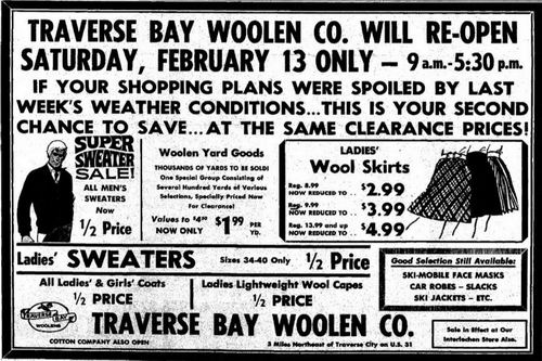 Traverse Bay Woolen - 1971 Ad